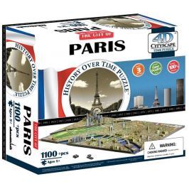 4D Cityscape - 4D Puzzle Time panorama Paříž