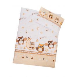 ANTONY FASHION - Povlečení (hnědá) - Sovy - velké, velikost: 120x90 (přikrývka) + 40x60 (polštář)