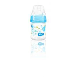 BabyOno - Kojenecká antikoliková láhev široké hrdlo modrá 120 ml