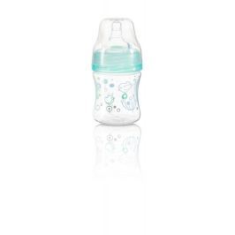 BabyOno - Kojenecká antikoliková láhev široké hrdlo tyrkysová 120 ml