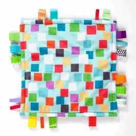 BRIGHT STARTS - Dečka maznacia Little Taggia čtverečky 30x30cm, 0m +, Čtverec