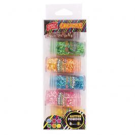 EASY - Třpytky sypací MIX fluo barev , sada 6 x 8g