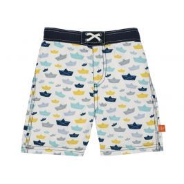 LÄSSIG - Plavky Board Shorts Boys - paper boat od 12 měsíců