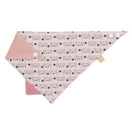 LÄSSIG - Bryndák Interlock Bandana with silicone teether Little Chums mouse