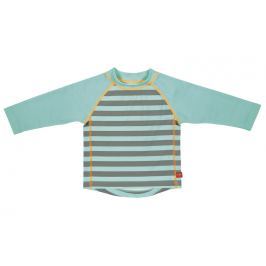LÄSSIG - Tričko Rashguard Long Sleeve Boys 2016 - striped aqua XL