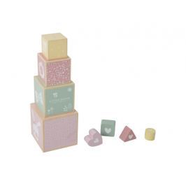LITTLE DUTCH - Skládací věž pink