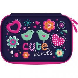 MAJEWSKI - Penál 3D - Cute Birds 1 zip prázdný