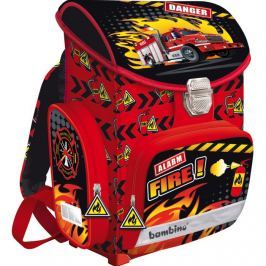 MAJEWSKI - Školní batoh Premium - Fire + sáček na přezůvky