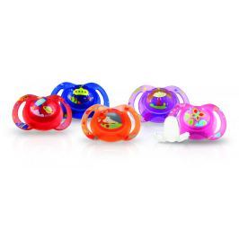 NUBY - klasický oválný masážní dudlík 0-6m- Fialový