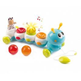 SMOBY - Cotoons 110422 Tahací housenka Caterpillar se světlem a zvukem