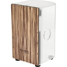 Tycoon Acrylic Body Cajon White Zebrano Frontplate
