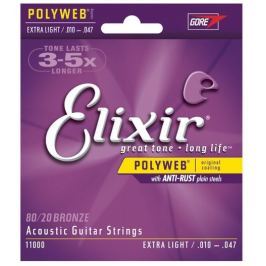 Elixir 11000 Acoustic POLYWEB 80/20 Bronze Extra Light