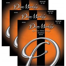 Dean Markley 2503-3PK REG 10-46 NickelSteel Electric - 3 Pack