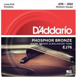 D'Addario EJ76 Phosphor Bronze Mandola Strings, Medium, 15-52