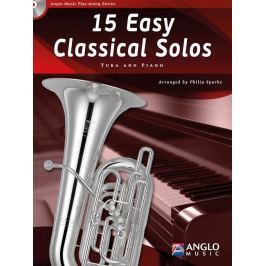 Hal Leonard 15 Easy Classical Solos Tuba and Piano