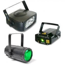 BeamZ Light Set 4 Laser LED Effect and Strobo