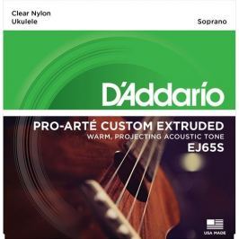 D'Addario EJ65S Pro-Arté Custom Extruded Ukulele, Soprano