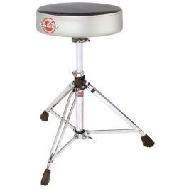 Gibraltar 6608RSG Double Braced Round Drum Throne Grey Silver
