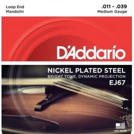D'Addario Nickel Mandolin Strings Medium 11-39