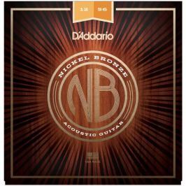D'Addario NB1256 Nickel Bronze Acoustic Light Top/Med Bottom 12-56