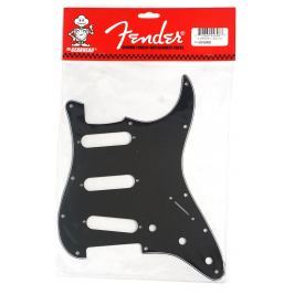 Fender 3-Ply 11-Hole Mount Stratocaster Pickguard - Black