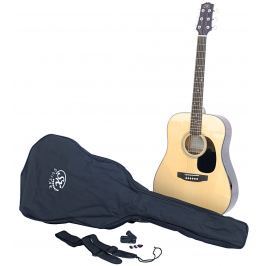SX SA1 Acoustic Guitar Kit Natural