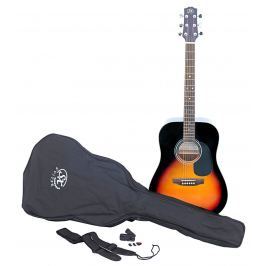 SX SA1 Acoustic Guitar Kit Vintage Sunburst