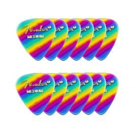Fender 351 Shape Premium Picks Medium Rainbow 12 Count