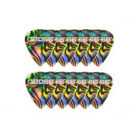 Boss BPK-12-AM Celluloid Pick Medium Abalone 12 Pack