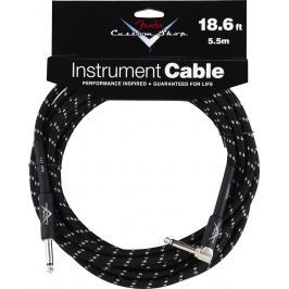 Fender Custom Shop Performance Series Cable 5.5m Black Tweed Angled