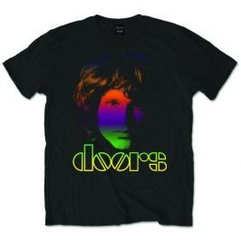 Rock Off The Doors Morrison Gradient Mens Black T Shirt: XL