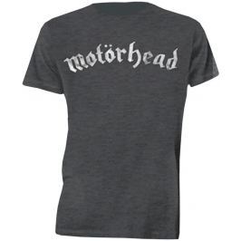 Rock Off Motorhead Distressed Logo Mens Charcoal T Shirt: M