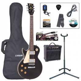 Encore EBP-LHE99BLK Left Hand Electric Guitar Outfit Gloss Black