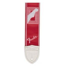 Fender Monogrammed Strap 2'' Candy Apple Red