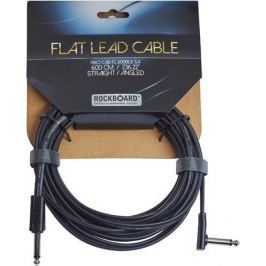 RockBoard Flat Instrument Cable Black 600 cm straight/angled