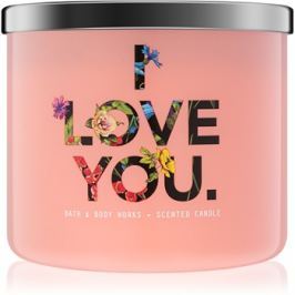 Bath & Body Works Georgia Peach vonná svíčka 411 g limitovaná edice I Love You