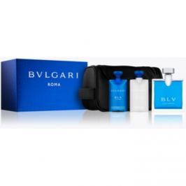 Bvlgari BLV pour homme dárková sada VI. toaletní voda 100 ml + balzám po holení 75 ml + sprchový gel 75 ml + kosmetická taška