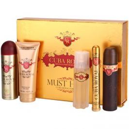 Cuba Royal dárková sada I. toaletní voda 100 ml + toaletní voda 35 ml + voda po holení 100 ml + deodorant ve spreji 200 ml + sprchový gel 200 ml