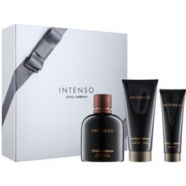 Dolce & Gabbana Pour Homme Intenso dárková sada I. parfémovaná voda 125 ml + balzám po holení 100 ml + sprchový gel 50 ml
