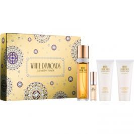 Elizabeth Taylor White Diamonds dárková sada II. toaletní voda 100 ml + toaletní voda 10 ml + tělové mléko 100 ml + sprchový gel 100 ml