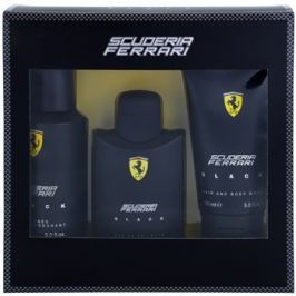 Ferrari Scuderia Ferrari Black dárková sada III. toaletní voda 125 ml + deodorant ve spreji 150 ml + sprchový gel 150 ml