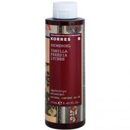 Korres Vanilla (Freesia/Lychee) sprchový gel pro ženy 250 ml