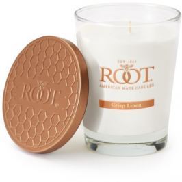 Root Candles Crisp Linen vonná svíčka 297,7 g