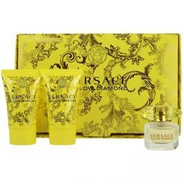 Versace Yellow Diamond dárková sada V. toaletní voda 5 ml + tělové mléko 25 ml + sprchový gel 25 ml