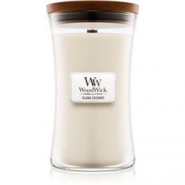 Woodwick Island Coconut vonná svíčka 609,5 g velká