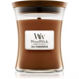 Woodwick Jolly Gingerbread vonná svíčka 275 g střední