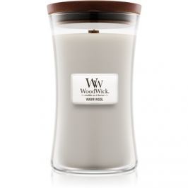 Woodwick Warm Wool vonná svíčka 609,5 g velká