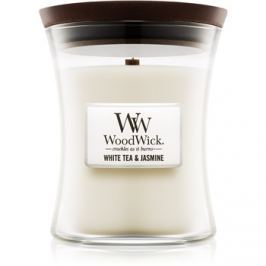 Woodwick White Tea & Jasmin vonná svíčka 275 g střední
