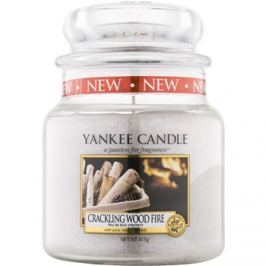 Yankee Candle Crackling Wood Fire vonná svíčka 410 g Classic střední