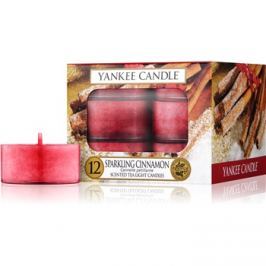 Yankee Candle Sparkling Cinnamon čajová svíčka 12 x 9,8 g